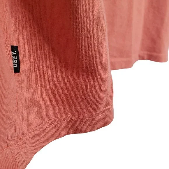 Obey Size L Shirt Tee T-Shirt Pullover Short Sleeve Graphic Logo Tag 100% Cotton - Picture 7 of 7